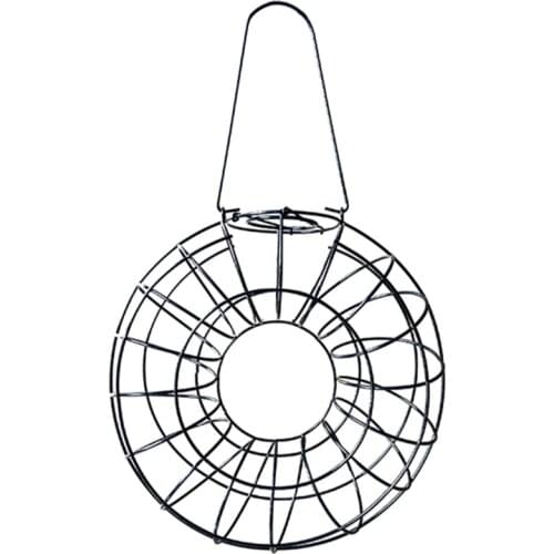 Hanging Metal Bird Feeder Garden Wild Bird Feeder Food Contain Fruit Vegetable Feeder Bird Foraging Toys Yard Outside Decoration