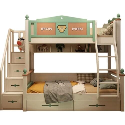 Rama Dynasty full solid wood bed children bunk bed modern design new style kids bed