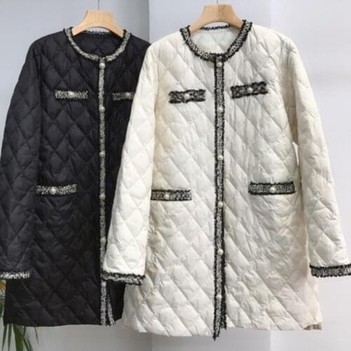 Down jacket womens over-the-knee loose coat fashion 2021women winter coat