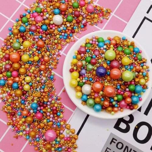 Edible Sugar Pearls -Colorful Beads - Perfect Cupcake or Cake Toppers