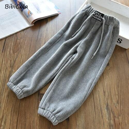Girl Pants Spring Autumn Kids Trousers Boy Sports Thicken Long Pants Toddler Casual Kids Boys Leggings Trousers For Girls