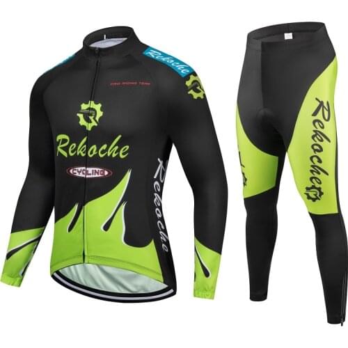 Special autumn and winter cycling suit mens and womens mountain road cycling shirt fleece warm long sleeve clothing equipment