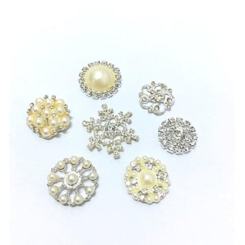 High quality Rhinestone pearl hair accessories for girl headband clips Free shipping 100pcs/lot U Pick Color PJ01