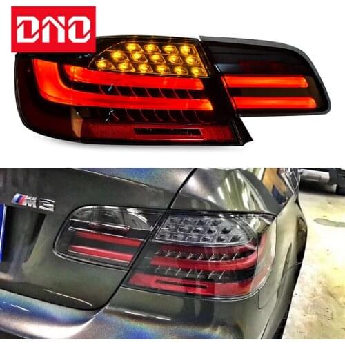 DNO 12V Car LED Tail Light For BMW M3 E92 2008 - 2012 2013 Rear Fog Lamp + Brake Lamp + Reverse + Dynamic Turn Signalrn Signal