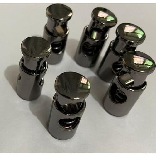 1 Hole Press Locker Cord Stopper Rope Ends LidDrawstring Toggles Clip For Clothes Apparel Shoelace Accessories 50 pcs/lot