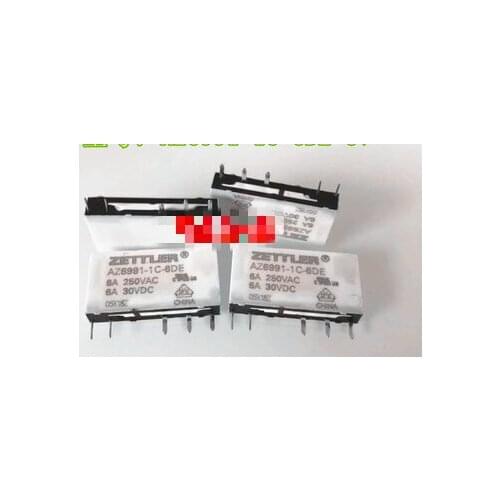 10 PÇS/LOTE Novo relé AZ6991-1C-12DEA AZ6991-1C-5DE AZ6991-1C-6DE AZ6991-1C-12DE AZ6991-1C-24DE AZ6991 1C 48DE 5PIN