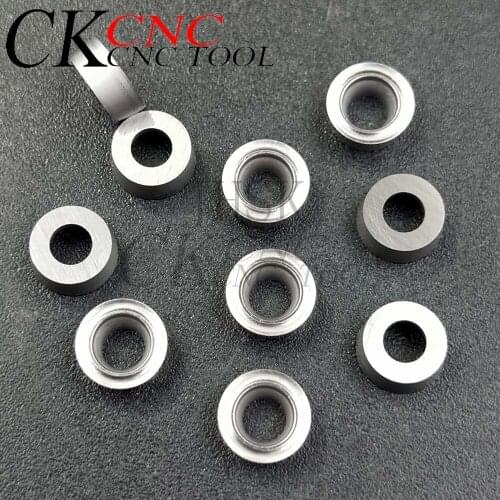 10pcs RCMT0602MO NX2525 RCMT 0602 MO Round Milling Cutter Inser Turning Tools Cemented carbide R3 Milling Cermet Blade for SRDC