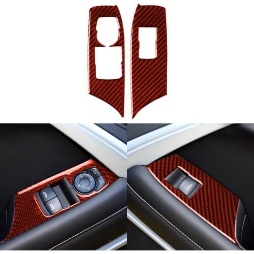 2pcs Car Window Lifter Panel Sticker Cover Frame Decoration Protection Shell For Chevrolet Camaro 2017-2021 Auto Accessories
