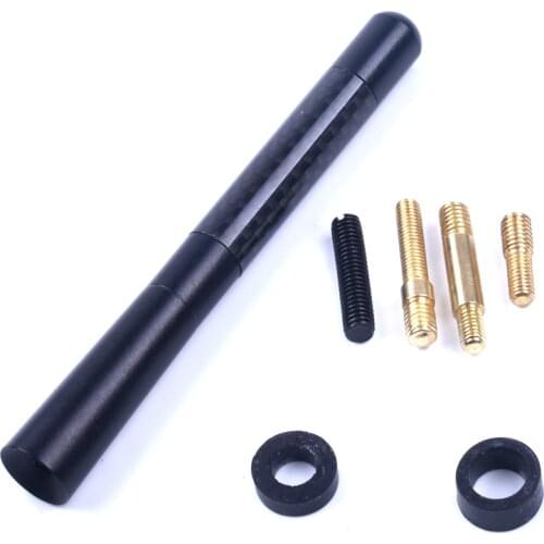 4.72inch 12CM Universal Short Aluminum Auto Car Radio Carbon Fiber Antenna for VW POLO 6N 9N 6R