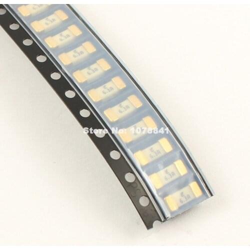 50pcs Littelfuse Fast Acting SMD 1808 6.3A 125V 045106.3 Surface Mount Fuses