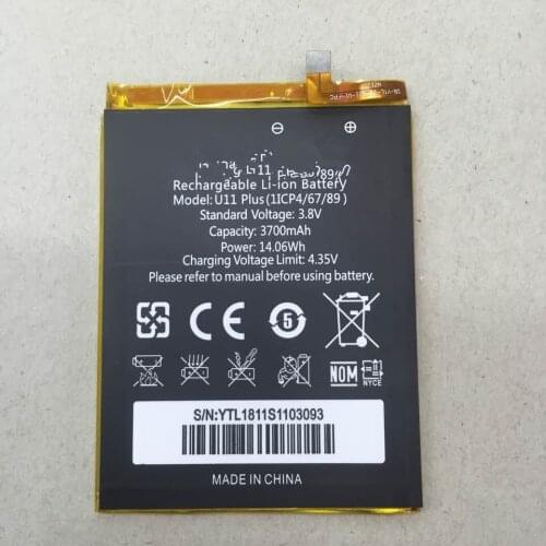 New Oukitel U11 plus Battery 100% Original 3700mAh Backup Battery Replacement For Oukitel U11 plus Mobile Phone