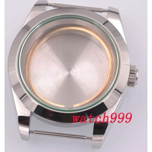 40mm 316L stainless steel sterile sapphire glass automatic men Watch Case fit ETA2836 2824 miyota 8215 Movement