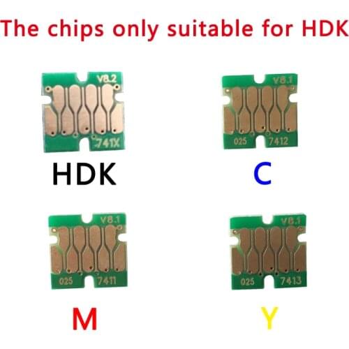 Newest T741X- T7414 One Time Cartridge Chips for Epson F7100 F7170 F6200 F7200 F9200 F6270 F7270 F9270 printer cartridges chips