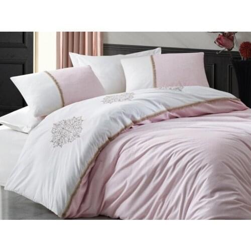 Cottonbox Embroideries Double Personality Duvet cover set Carel Powder