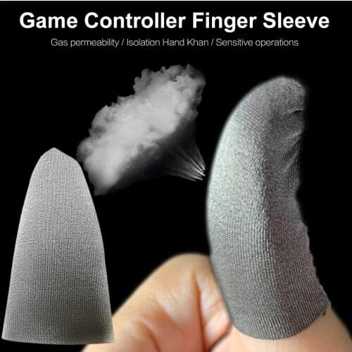 Mobile Game Controller Finger Sleeve Set Anti-Sweat Touch Screen Finger Cot Finger Sleeve Protector For Mobile Game