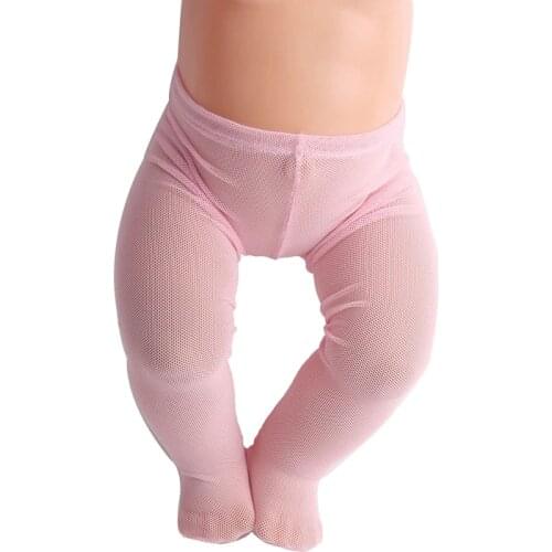 Doll toy accessories pants pink silk stockings High quality leggings fit 43 cm baby dolls and 18 inch Girl dolls f30