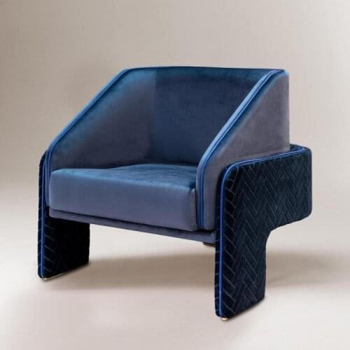 Zq Light Luxury Leisure Chair Simple Post-Modern Small Apartment Chair Three-Legged Chair Italian Couch