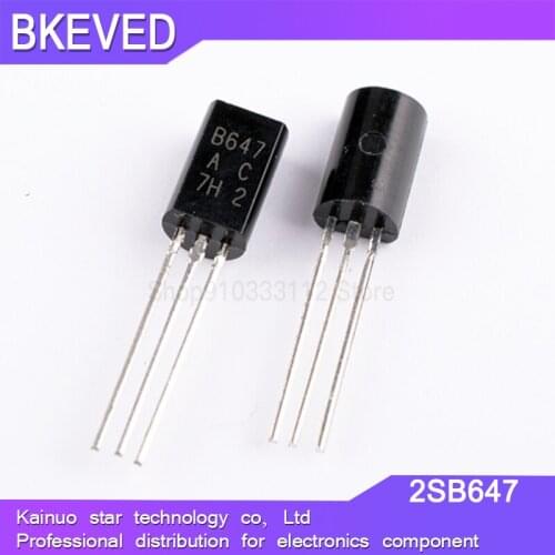 50PCS 2SB647AC 2SB647A TO92 2SB647 TO-92L B647 Triode new and original
