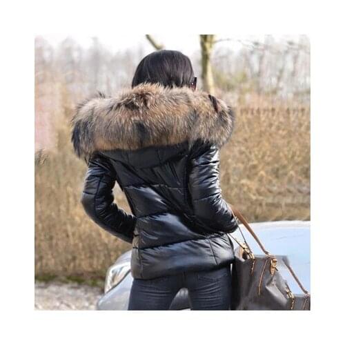 Coats Women Jackets Autumn Winter Faux Fur Hood Zipper Warm Down Coat Outdoor Parka Outerwear Womens Clothing женская куртка