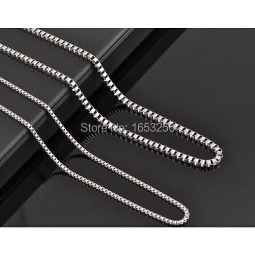 Lot of 10 Meters Stainless Steel Thin 1.5mm Box Link Chain Jewelry Finding /Marking Chain DIY in bulk