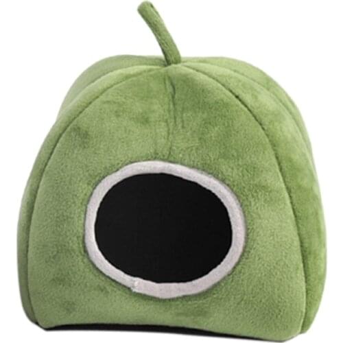 Q9QF Guinea Pigs Bed Hamster Hideout Cozy House Bed for Chinchilla Ferret Hedgehog Sugar Glider Hammock 2 in 1 Functional Small