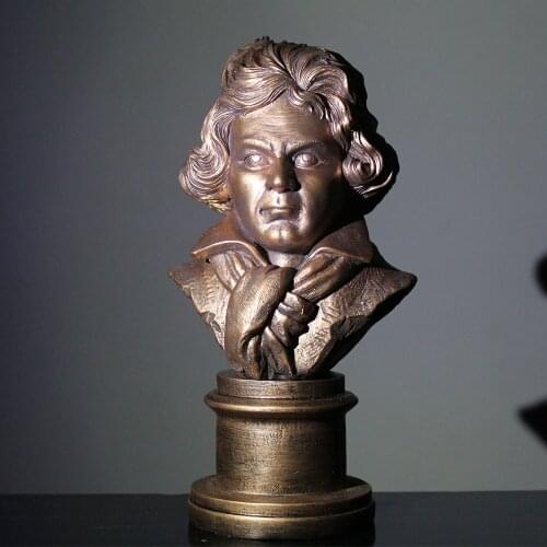 Wedding decoration Beethoven resin decoration imitation gypsum imitation copper process figure doll gifts art copy plaster cutti
