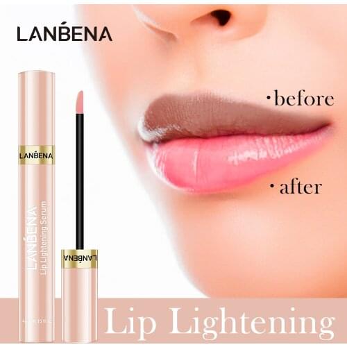 LANBENA Lip Lightening Serum Lipstick Cherry Moisturizing Lip Liquid Remove Melanin Pink Lips Plumper Long Lasting Makeup 4ml