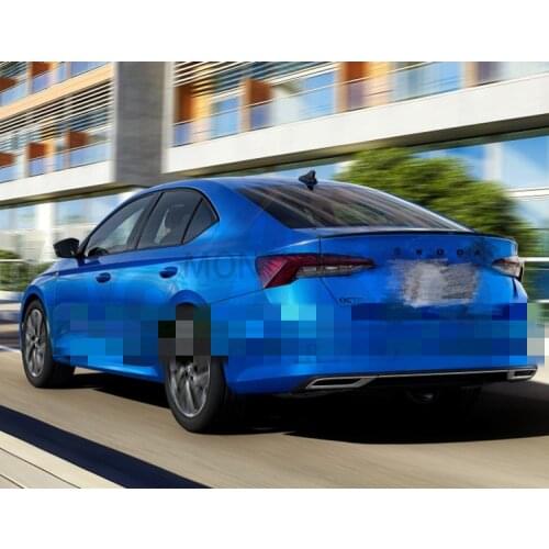 For Skoda Octavia Trunk Top Wing 2020+ Spoiler Tailgate Trim Piano Black Car Accessories Ornament Trend Modify