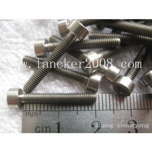 M3x5 6 8 10 12 15 18 20 22 25 30 35 40 Hexagon socket cap head titanium alloy screw DIN912 Gr5