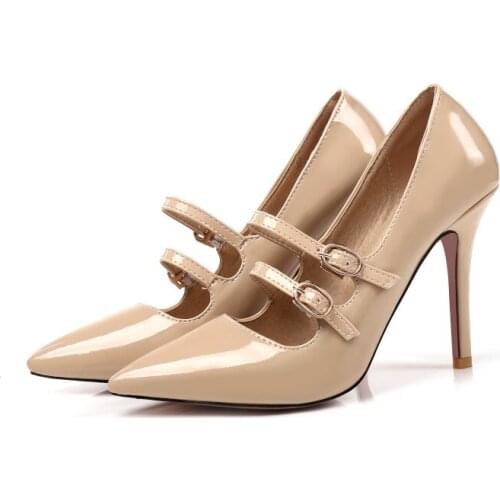 Big Size ladies high heels women shoes woman pumps Baitao pointed, shallow, thin-heeled high-heeled shoes