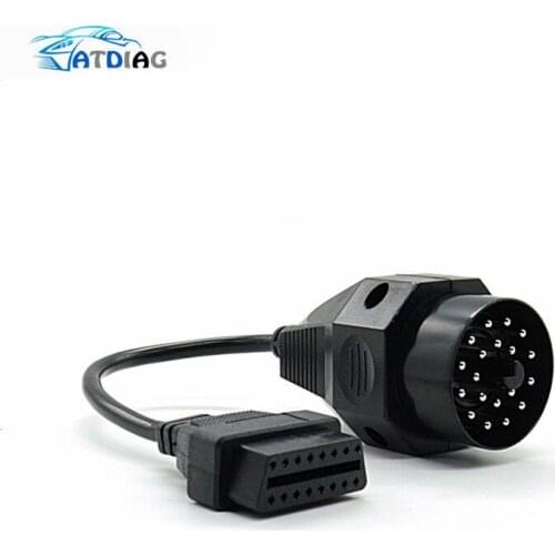 10pcs/lot OBD II Adapter for BMW 20 pin to OBD2 16 PIN Female Connector e36 e39 X5 Z3 for BMW 20pin