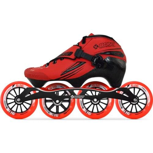 100% Original Bont Jet 3PT Speed Inline Skates Heatmoldable Carbon Fiber Boot S-frame7 G16 100/110mm Wheels Skating Patines