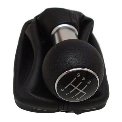 12mm 5/ 6 Speed Car Gear Shift Knob With Leather Boot Gaitor Fit For Audi A3 8L S3 2000 2001 2002 2003