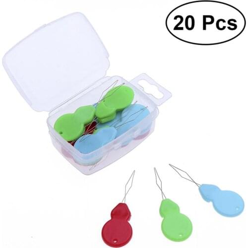 20pcs Plastic Handle Craft Threader Sewing Use Tool Elderly Guide Needle Easy Device Automatic Tool Sewing Accessories