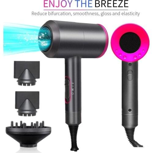 2000W Professional Salon hair dryer brush 2 in 1 Hot Air Brush Hair Dryers Negative Ionic dryer for hair Blow Dryer Strong Wind