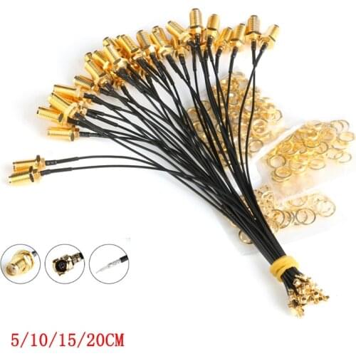 5PC PCI U.FL to SMA Female Connector Antenna WiFi 1.13 Pigtail Cable IPX to SMA Extension Cord For PCI Wifi Card Wireless Router