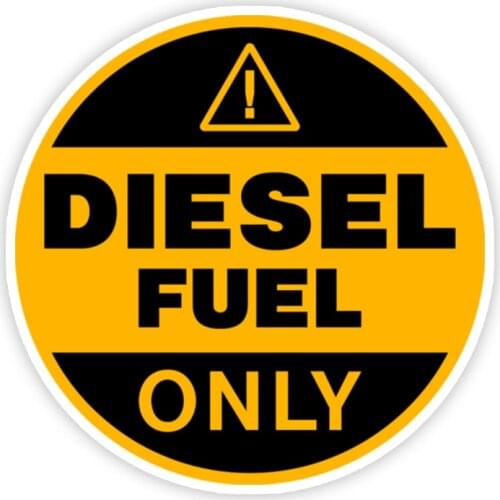B0774# Self-adhesive Decal Diesel Fuel Only Car Sticker Waterproof Auto Decors on Bumper Rear Window