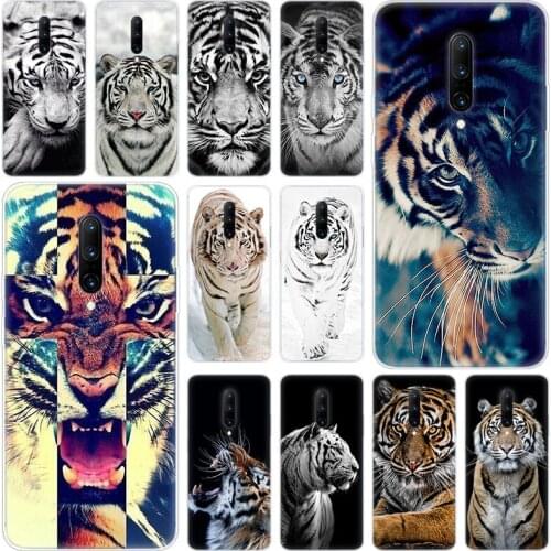 Hot Animal tiger Soft Silicone Fashion Transparent Case For OnePlus 7 Pro 5G 6 6T 5 5T 3 3T TPU Cover