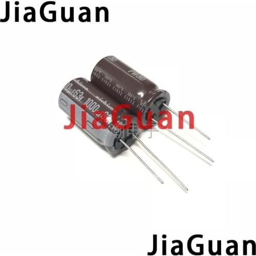 10PCS NEW NICHICON PW 63V1000UF 16X31.5MM electrolytic capacitor 63V 1000UF High frequency long life pw 1000uF/63V