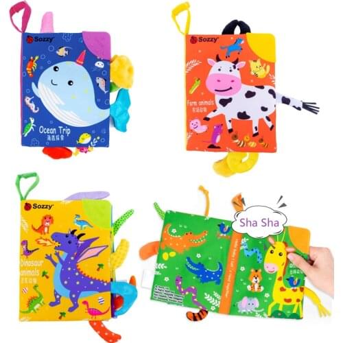 Baby Book Soft Cloth Books Toddler Newborn Early Learning Develop Cognize Reading Toys Activity Book for Kids Infant Quiet Book