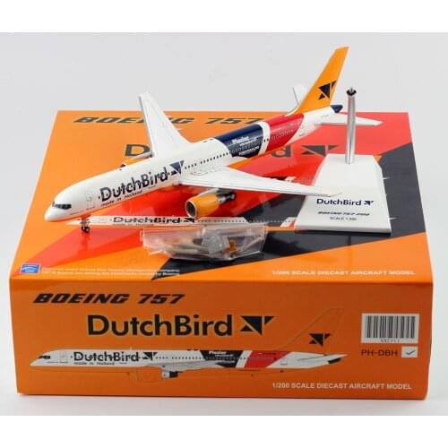 1:200 Alloy Collectible Plane JC Wings XX2311 DutchBird Airlines Boeing B757-200 Diecast Aircraft JET Model PH-DBH With Stand