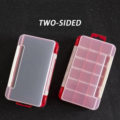 Fishing Box Doublex Sided Tackle Compartments Fishing Accessories Lure Hooks Boxes High Strength 17/10.5/3.8cm