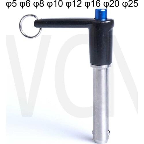 MS17986 L-Handle Ball lock pin/ PUSH pin/ quick release pin / BLPL.dia 5/6/8/10/16/20 .Chinese factory STOCKED VCN118