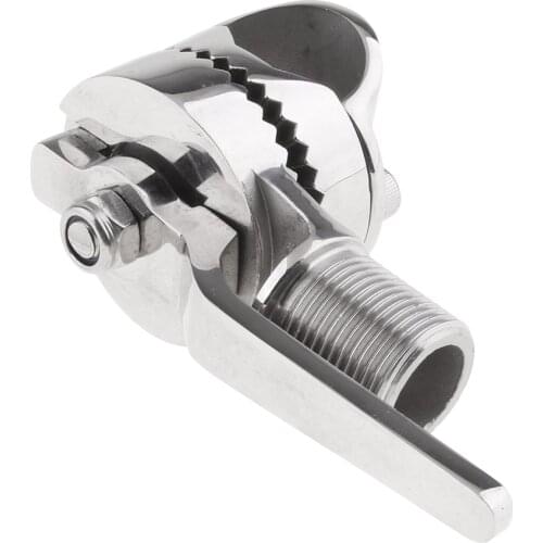 Boat Antenna Ratchet Mount Dual Axis Adjustable Base 316 Stainless Steel