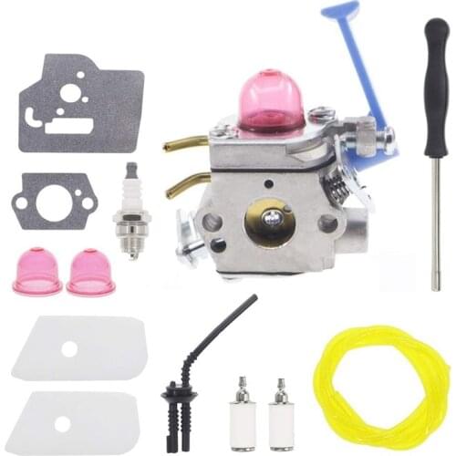 Best C1Q-W40A Carburetor for Husqvarna 124L 128R 128DJX Craftsman String Trimmer with 545081897 Fuel Line Tune Up Kit