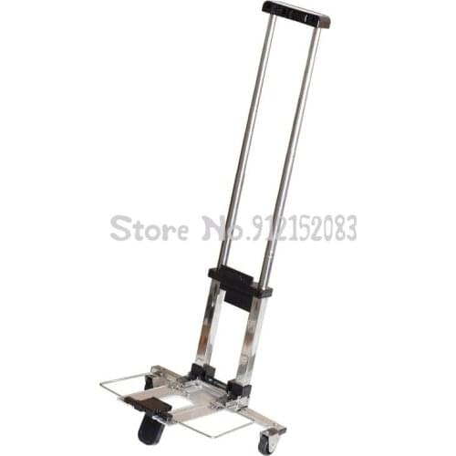 Mini Stainless Steel Small Trolley For Grocery Shopping, Folding Portable Trolley For Shopping, Pull Cargo, Trailer For Luggage