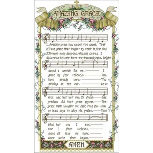 Staff patterns Counted Cross Stitch 11CT 14CT 18CT DIY wholesale Chinese Cross Stitch Kits Embroidery Needlework Sets