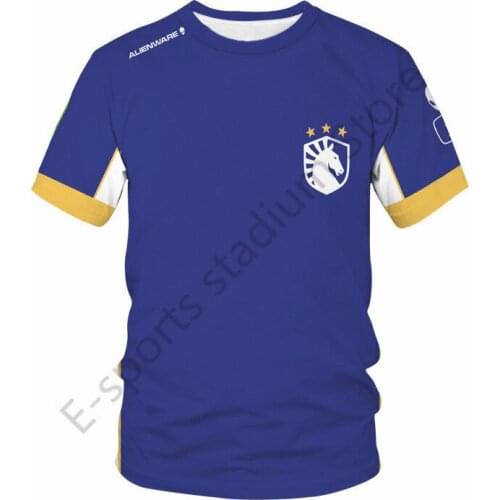 2021 Latest TL Supporter T-shirt CSGO-LCS TeamLiquid E-sports Team Jersey League of Legends LOL DOTA2 Game Event Shirt