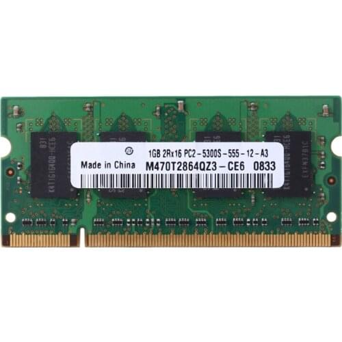 DDR2 1GB Notebook RAM Memory 677Mhz PC2-5300S-555 200Pins 2RX16 SODIMM Laptop Memory for AMD