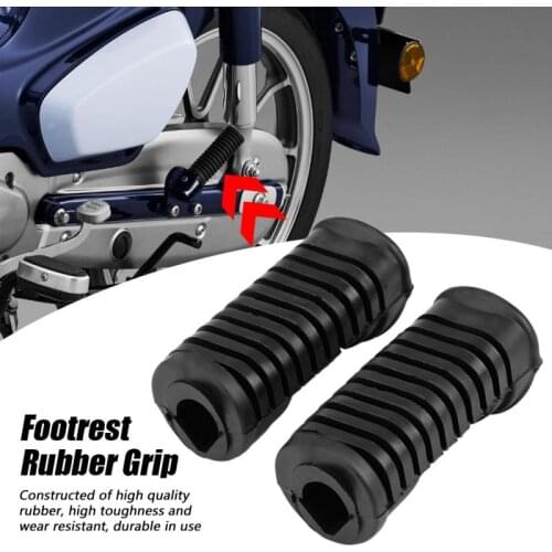 Motorcycle Front Footpegs Plate Footrest Rubber Pad Grip Cover for Honda 125cc CG 125 Footrest Rubber Pad